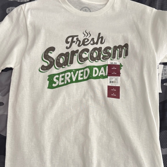 Fresh Sarcasm Served Daily Tee - White - Picture 1 of 1